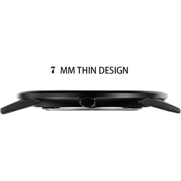Mens Watches Ultra-Thin Minimalist Waterproof-Fashion Wrist Watch for Men Unisex - Picture 2 of 7
